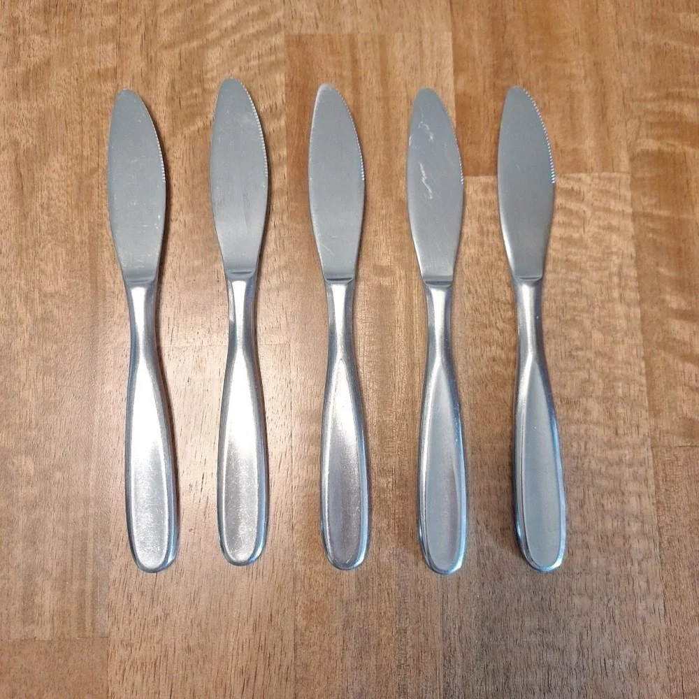5 pcs Retroneu Tivoli Contour Satin 18/10 Stainless 8 1/4